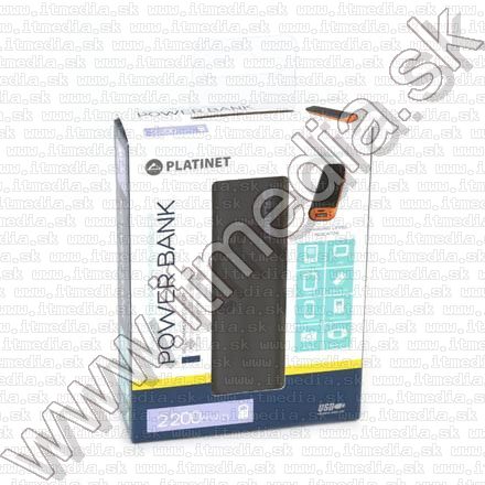 Image of Platinet Powerbank 2200mAh Black + Orange (42920) (Plastic) (IT11092)